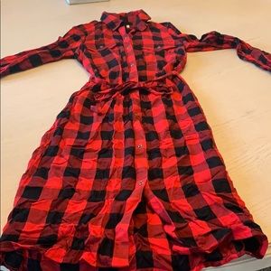 Plaided Dress